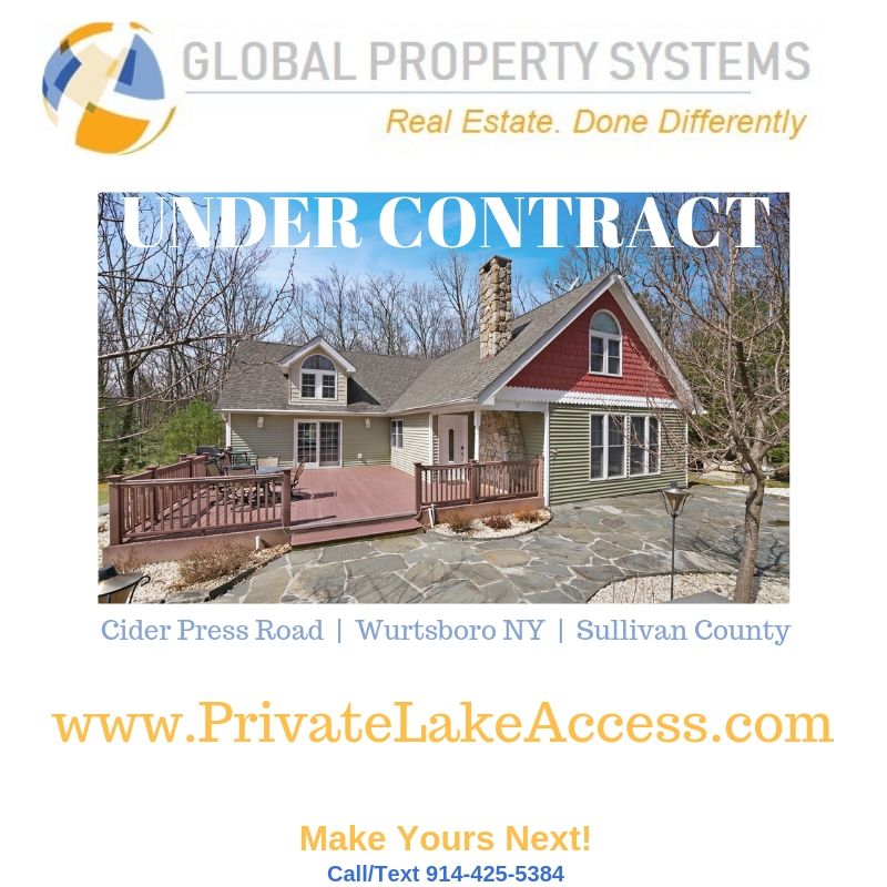 Under Contract !!!| 52 Cider Press Road, Wurtsboro NY 12790 | Who Wouldn’t Love Lake Rights?
