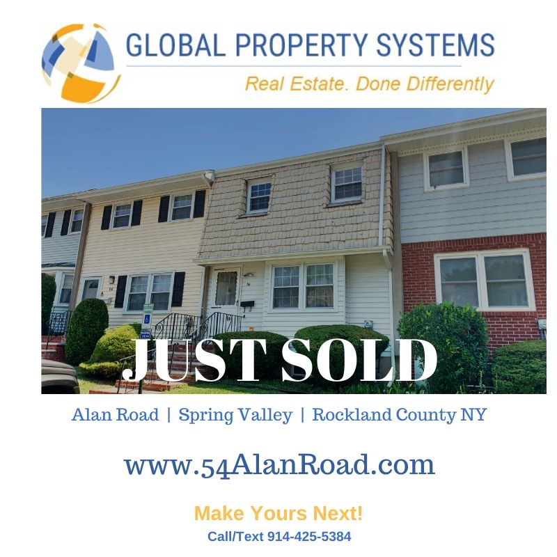 SOLD  | 54 Alan Road, Spring Valley NY  | Stylish Townhouse in Country Village Heights
