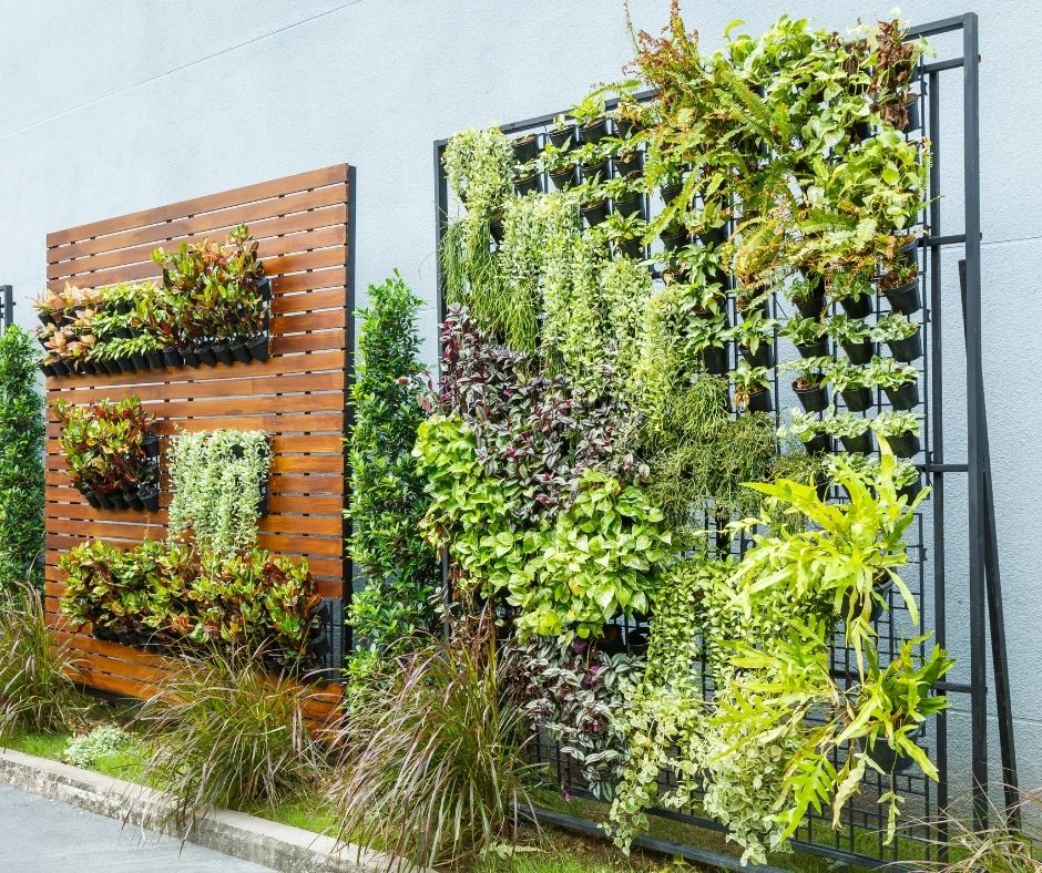 install a vertical garden
