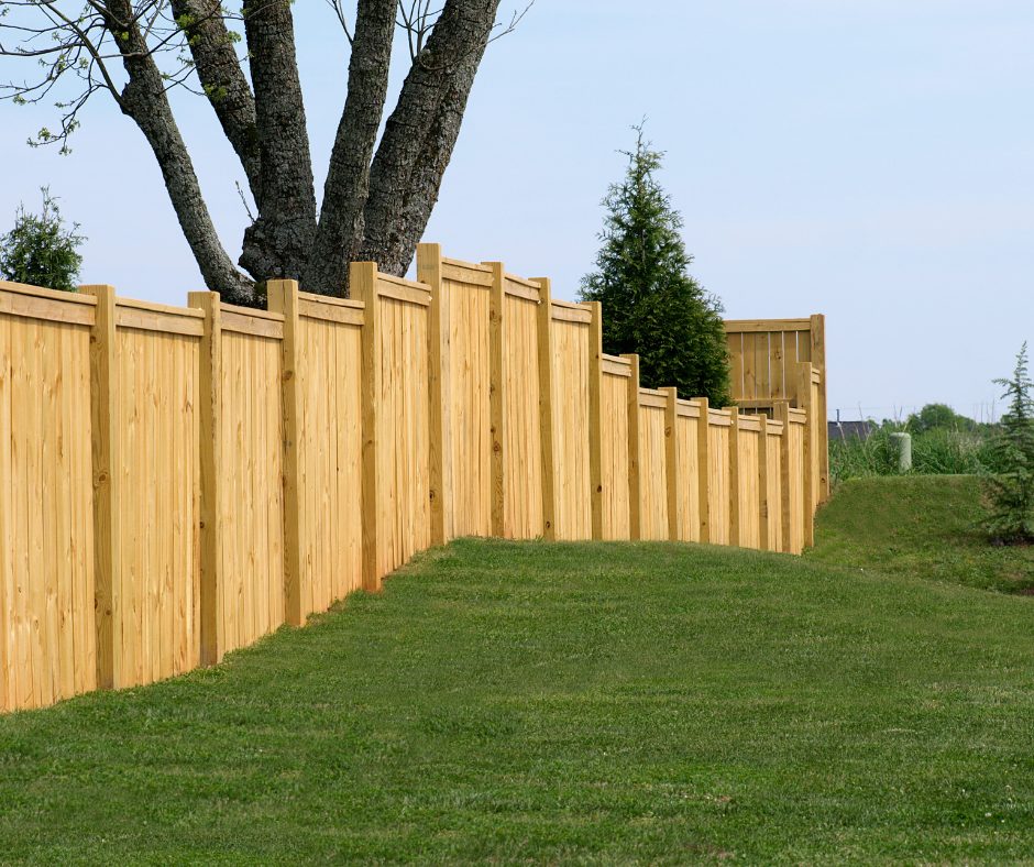 Encroachment fence over property line