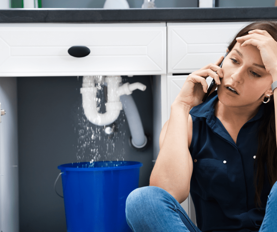 making repairs to leak under sink