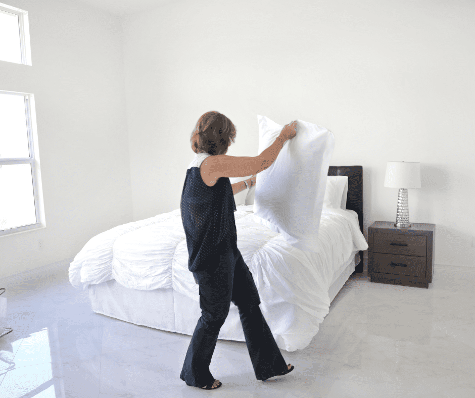 staging a bedroom