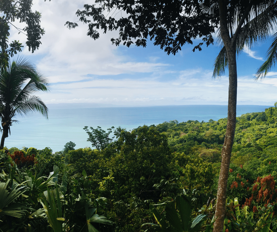 costa rica view of the ocean