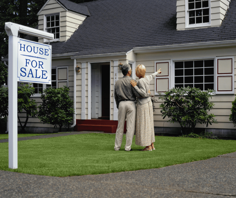 couple looking at a house for sale